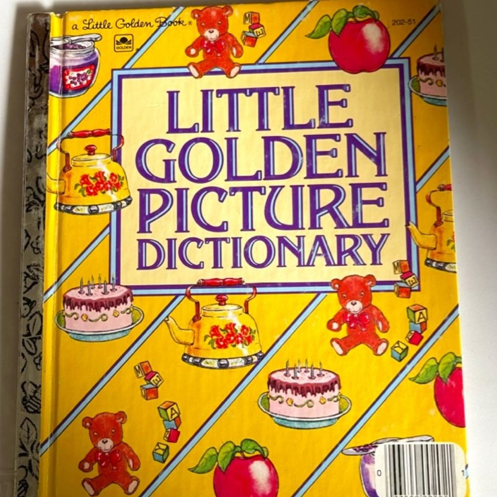 Vtg 1981 Little Golden Book Picture Dictionary 202-51 -Marie DeJohn- Ex Cond